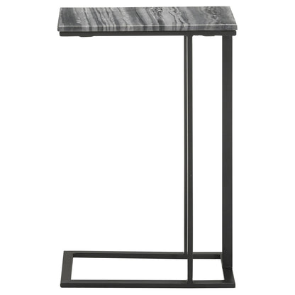 Coaster Furniture Vicente 936034 Marble Top C-Shaped Sofa Side Table - Grey IMAGE 6