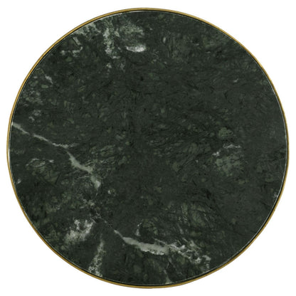  Coaster Furniture Eliska 936061 Round Green Marble Top Accent Side Table - Antique Gold IMAGE 6