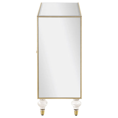 Coaster Furniture Astilbe 951851 2-door Mirrored Accent Cabinet - Silver and Champagne IMAGE 5