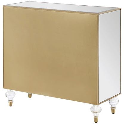 Coaster Furniture Astilbe 951851 2-door Mirrored Accent Cabinet - Silver and Champagne IMAGE 7