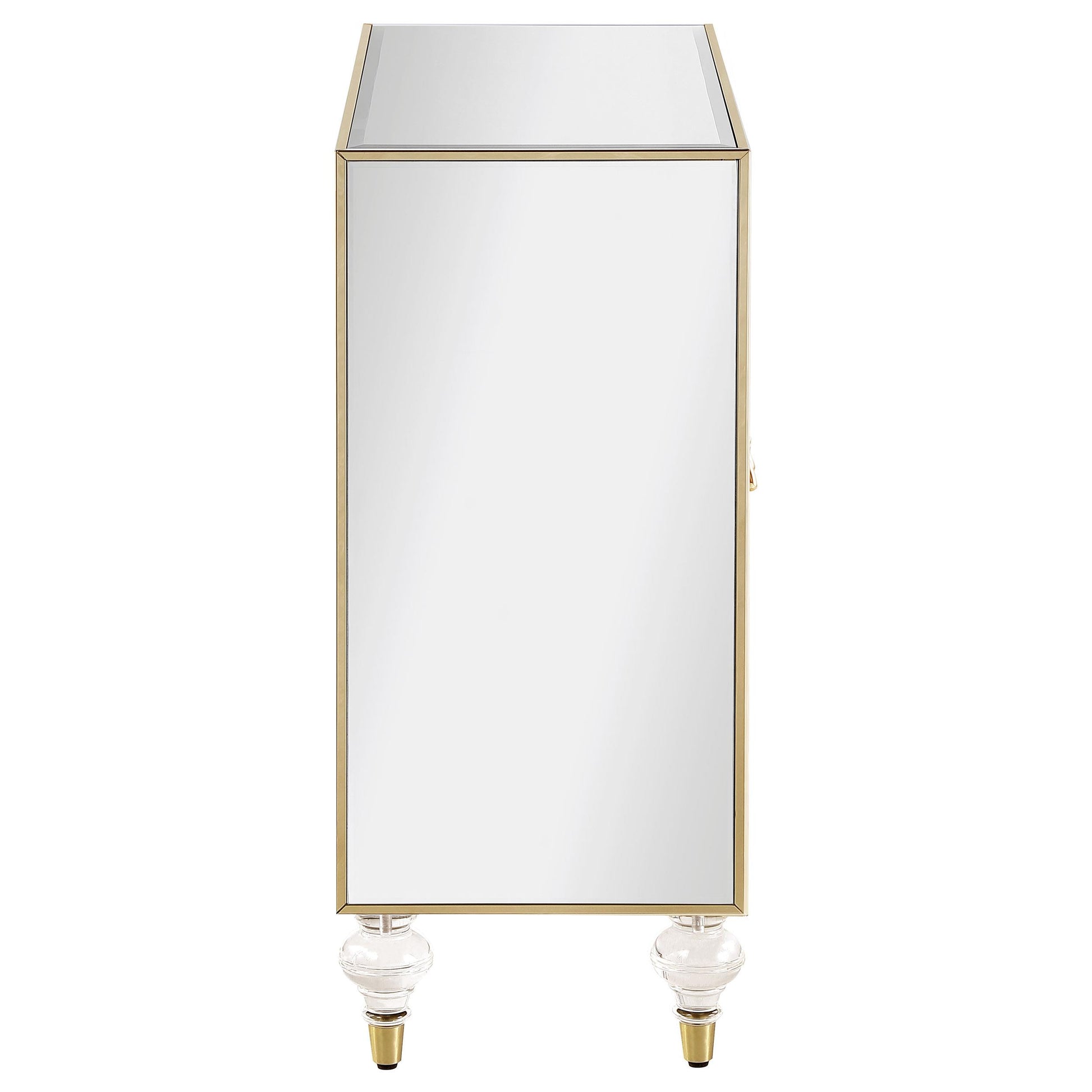 Coaster Furniture Astilbe 951851 2-door Mirrored Accent Cabinet - Silver and Champagne IMAGE 8