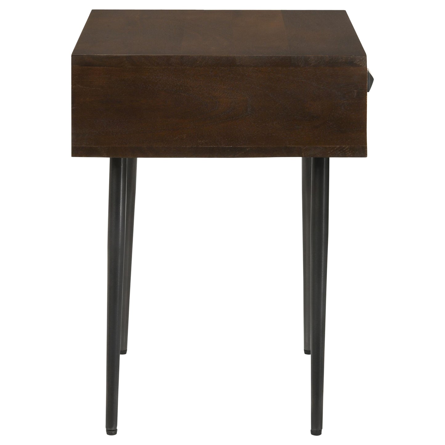 Coaster Furniture Ezra 959539 1-Drawer Rectangular Accent Side Table - Coffee Brown IMAGE 8