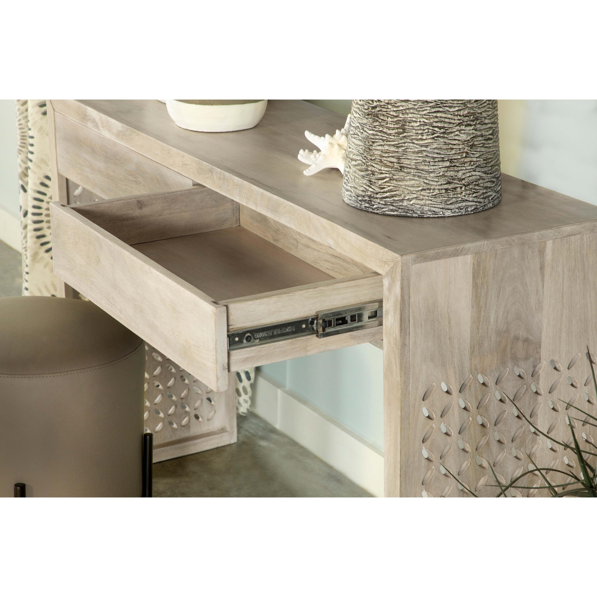 Coaster Furniture Rickman 959543 2-Drawer Wood Entryway Console Table - White Washed IMAGE 12