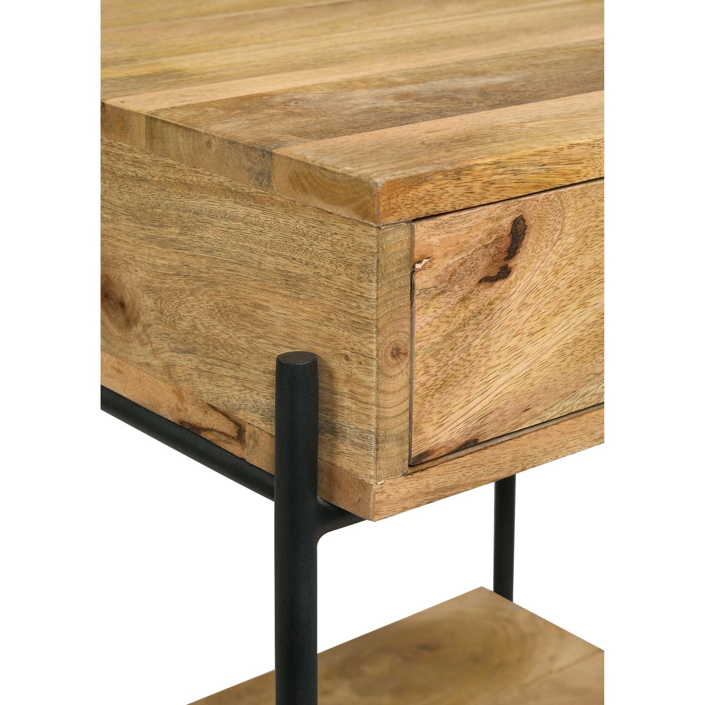 Coaster Furniture Declan 959556 1-Drawer Wood Accent Side Table - Natural Mango IMAGE 11