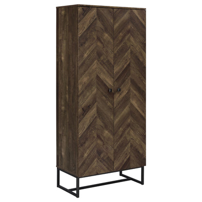 Coaster Furniture Carolyn 959640 2-door Engineered Wood Accent Cabinet - Rustic Oak IMAGE 1