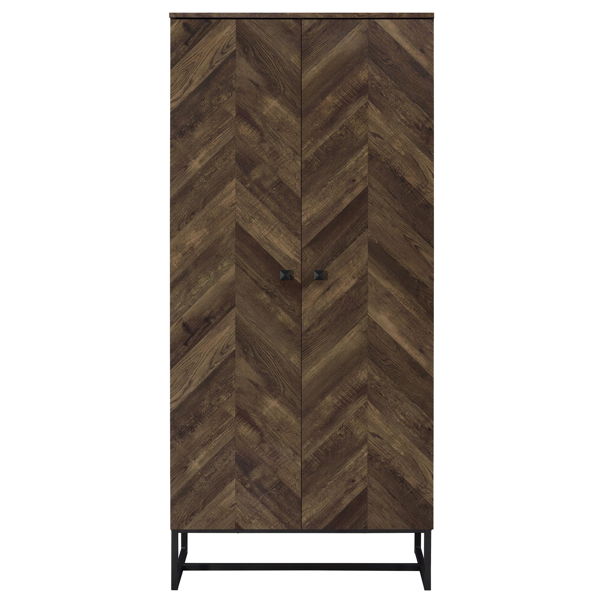 Coaster Furniture Carolyn 959640 2-door Engineered Wood Accent Cabinet - Rustic Oak IMAGE 3