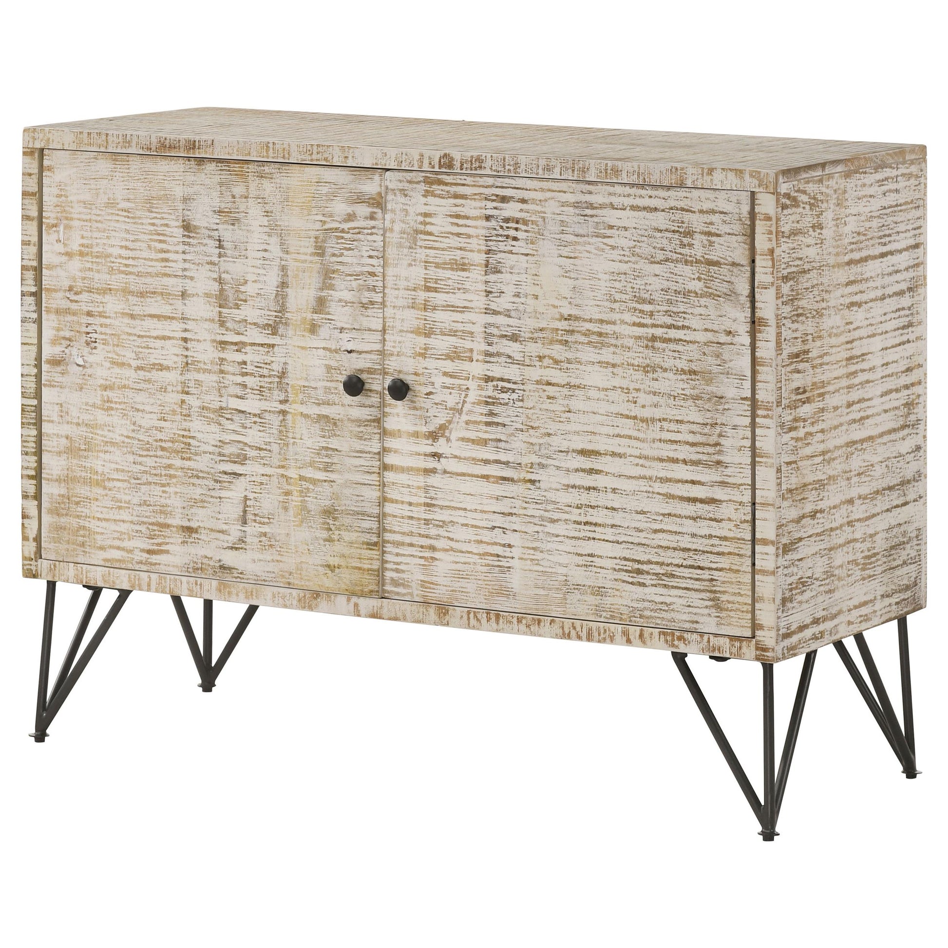 Coaster Furniture Eileen 959652 2-door Wood Storage Accent Cabinet - White Washed IMAGE 5