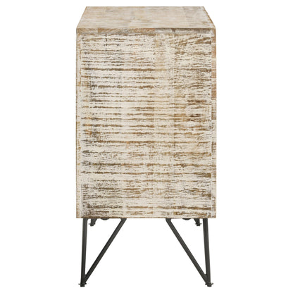 Coaster Furniture Eileen 959652 2-door Wood Storage Accent Cabinet - White Washed IMAGE 9