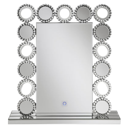  Coaster Furniture Aghes 961624 Vanity Mirror with Lighting - Silver IMAGE 4