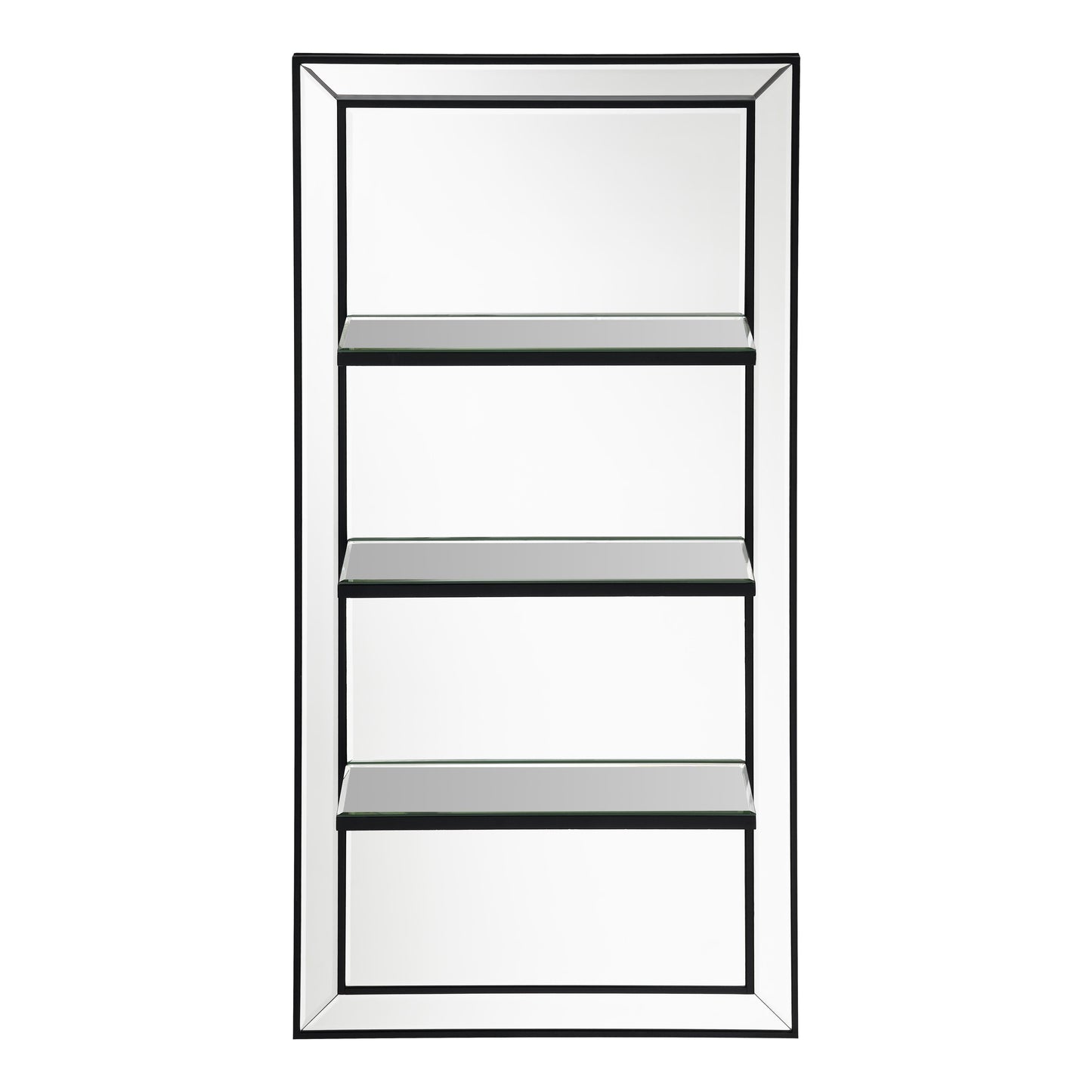 Coaster Furniture Oriel 961631 24 x 47 Inch Rectangular 3-Shelf Wall Mirror - Silver IMAGE 3