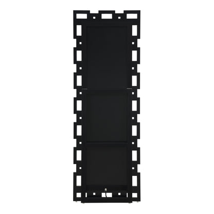 Coaster Furniture Tavin 961634 24 x 65 Inch Geometric Frame Standing Mirror - Silver IMAGE 4