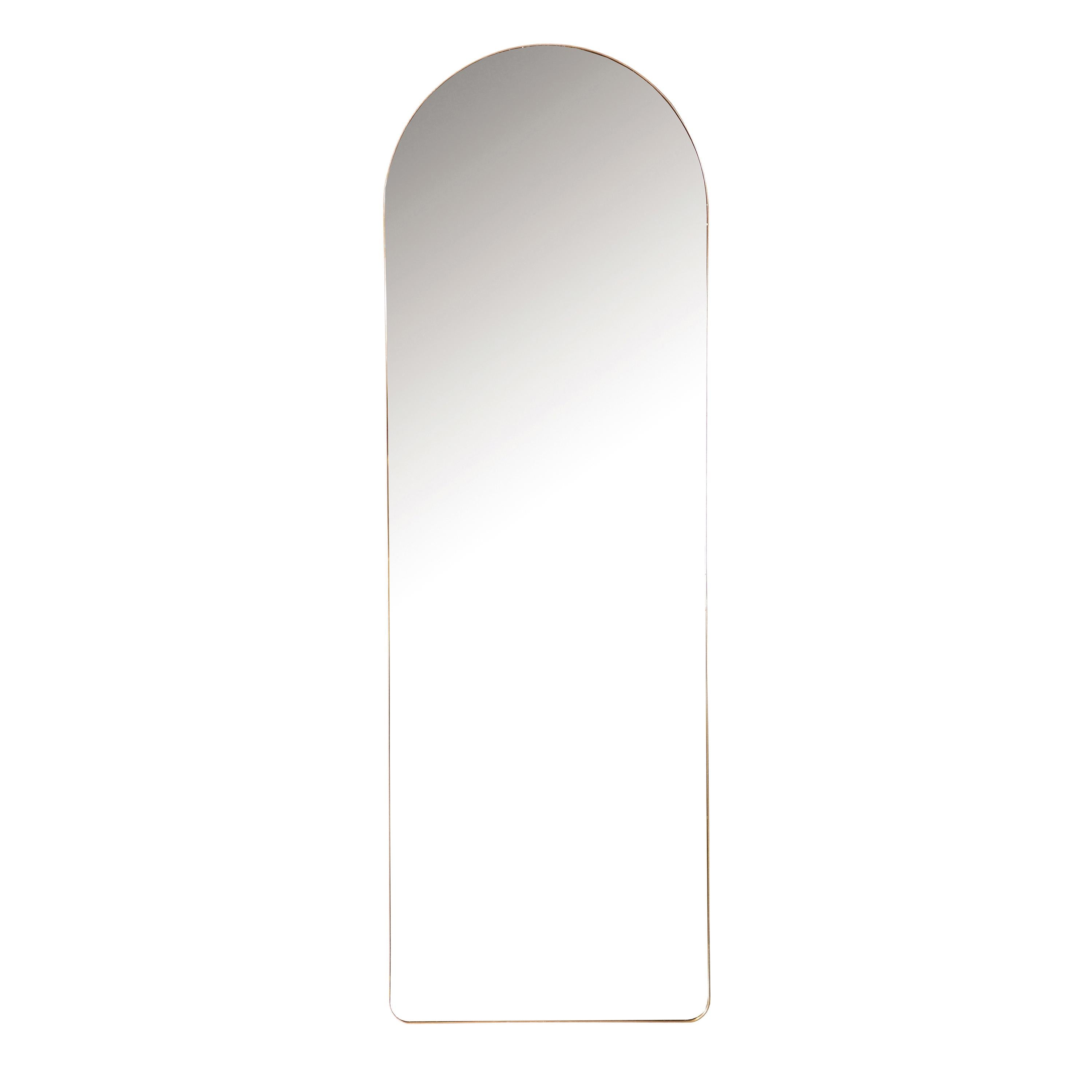  Coaster Furniture Stabler 963487 20 x 60 Inch Metal Framed Floor Mirror - Rose Gold IMAGE 1