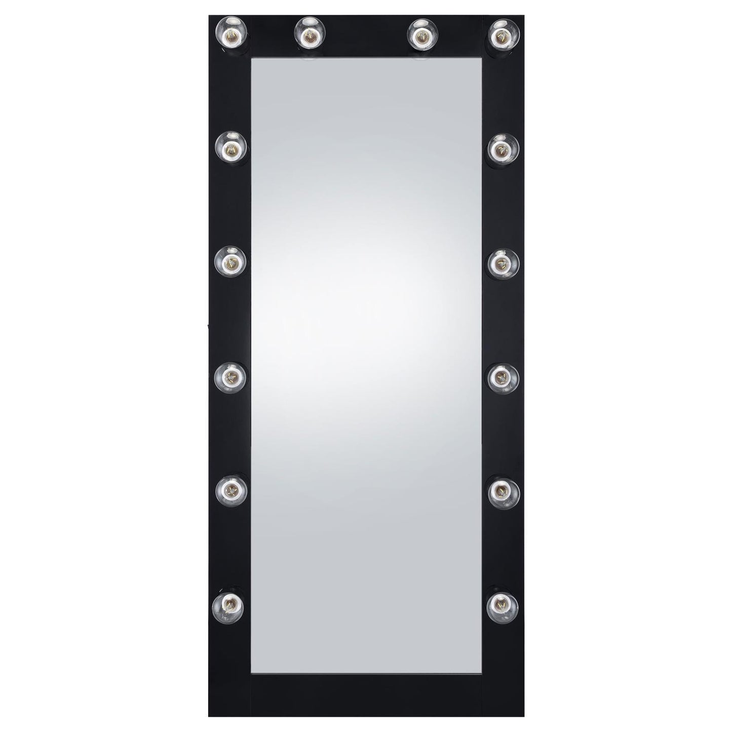 Coaster Furniture Zayan 969557 32 x 71 Inch Floor Mirror LED Lighting - Black Gloss IMAGE 4