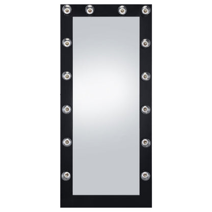 Coaster Furniture Zayan 969557 32 x 71 Inch Floor Mirror LED Lighting - Black Gloss IMAGE 4
