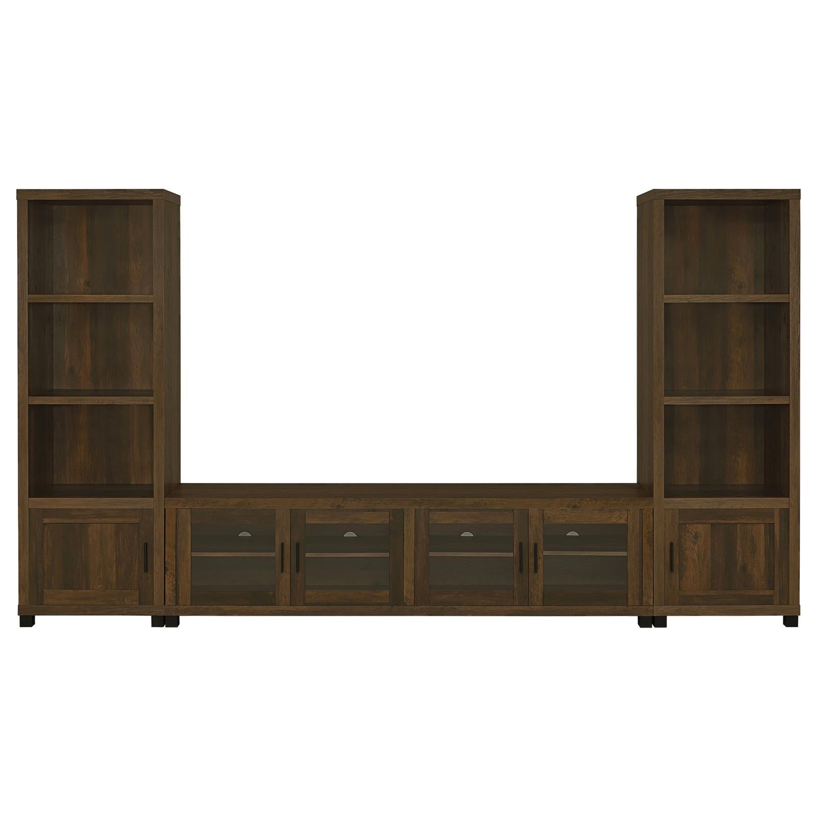 Coaster Furniture Sachin 707736 3-shelf Engineered Wood Media Tower - Dark Pine IMAGE 8