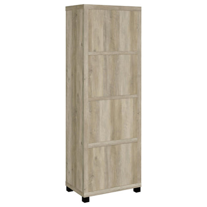 Coaster Furniture Sachin 707746 3-shelf Engineered Wood Media Tower - Distressed Pine IMAGE 6