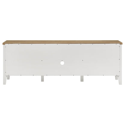 Coaster Furniture Hollis 708253 2-door Wood 67" TV Stand with Drawer - Brown and White IMAGE 7