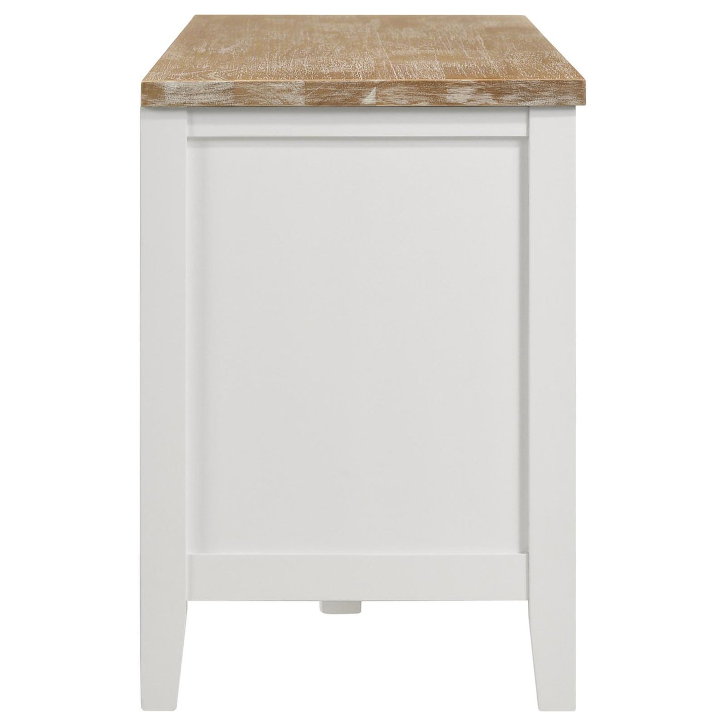 Coaster Furniture Hollis 708253 2-door Wood 67" TV Stand with Drawer - Brown and White IMAGE 8