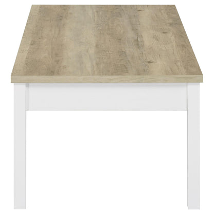  Coaster Furniture Stacie 709950 3-piece Coffee Table Set - Distressed Pine and White IMAGE 5