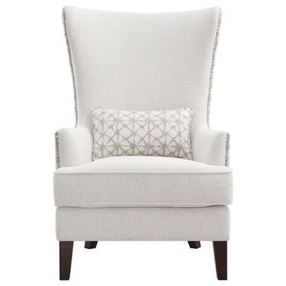  Coaster Furniture Pippin 904066 Upholstered High Wingback Accent Chair - Latte IMAGE 3