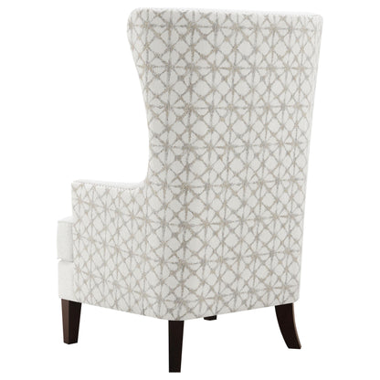  Coaster Furniture Pippin 904066 Upholstered High Wingback Accent Chair - Latte IMAGE 6
