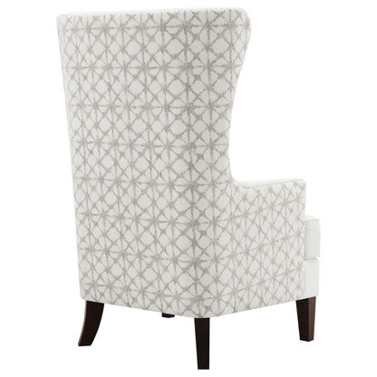 Coaster Furniture Pippin 904066 Upholstered High Wingback Accent Chair - Latte IMAGE 8