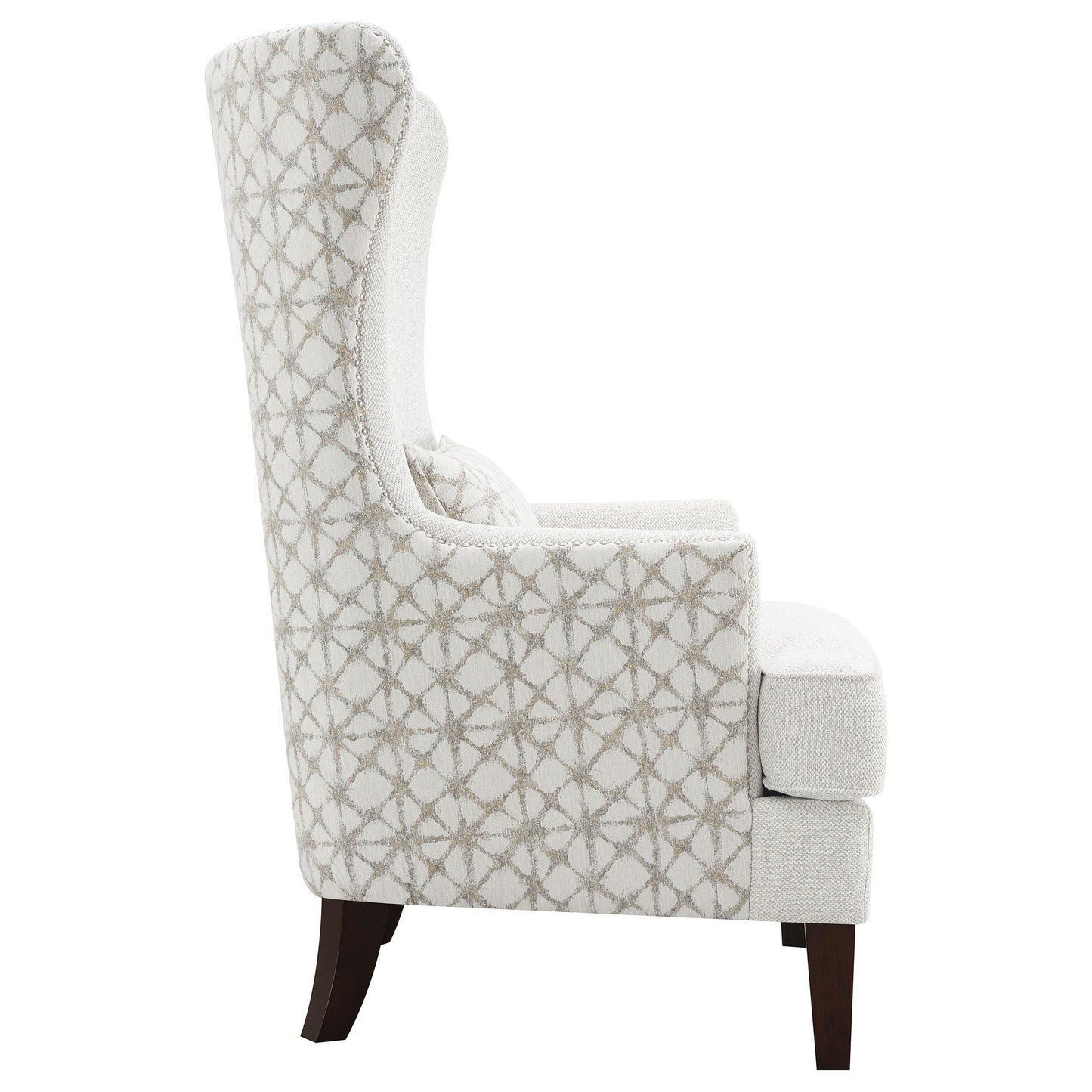  Coaster Furniture Pippin 904066 Upholstered High Wingback Accent Chair - Latte IMAGE 9