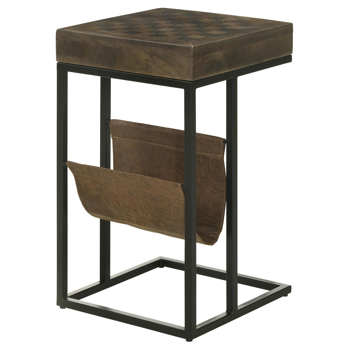 Coaster Furniture Chessie 936135 1-Drawer Side Table With Leatherette Sling - Tobacco IMAGE 6