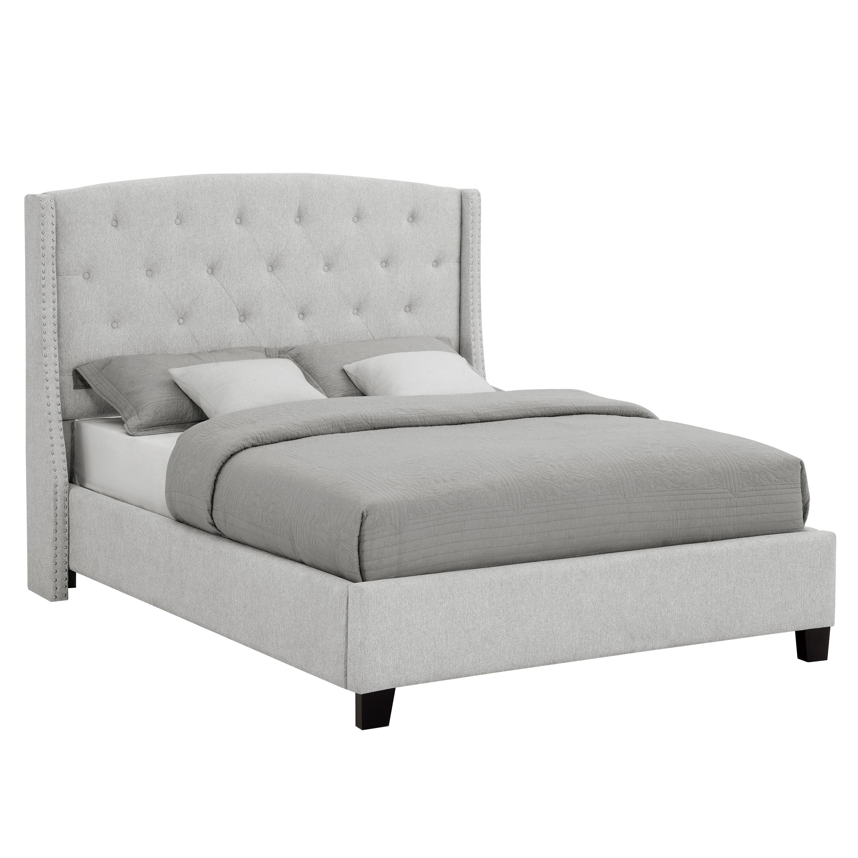 Crown Mark Eva 5111DV-Q Queen Platform Bed - Dove Grey IMAGE 1