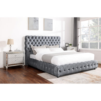 Crown Mark Flory 5112GY-Q Queen Bed - Grey IMAGE 2