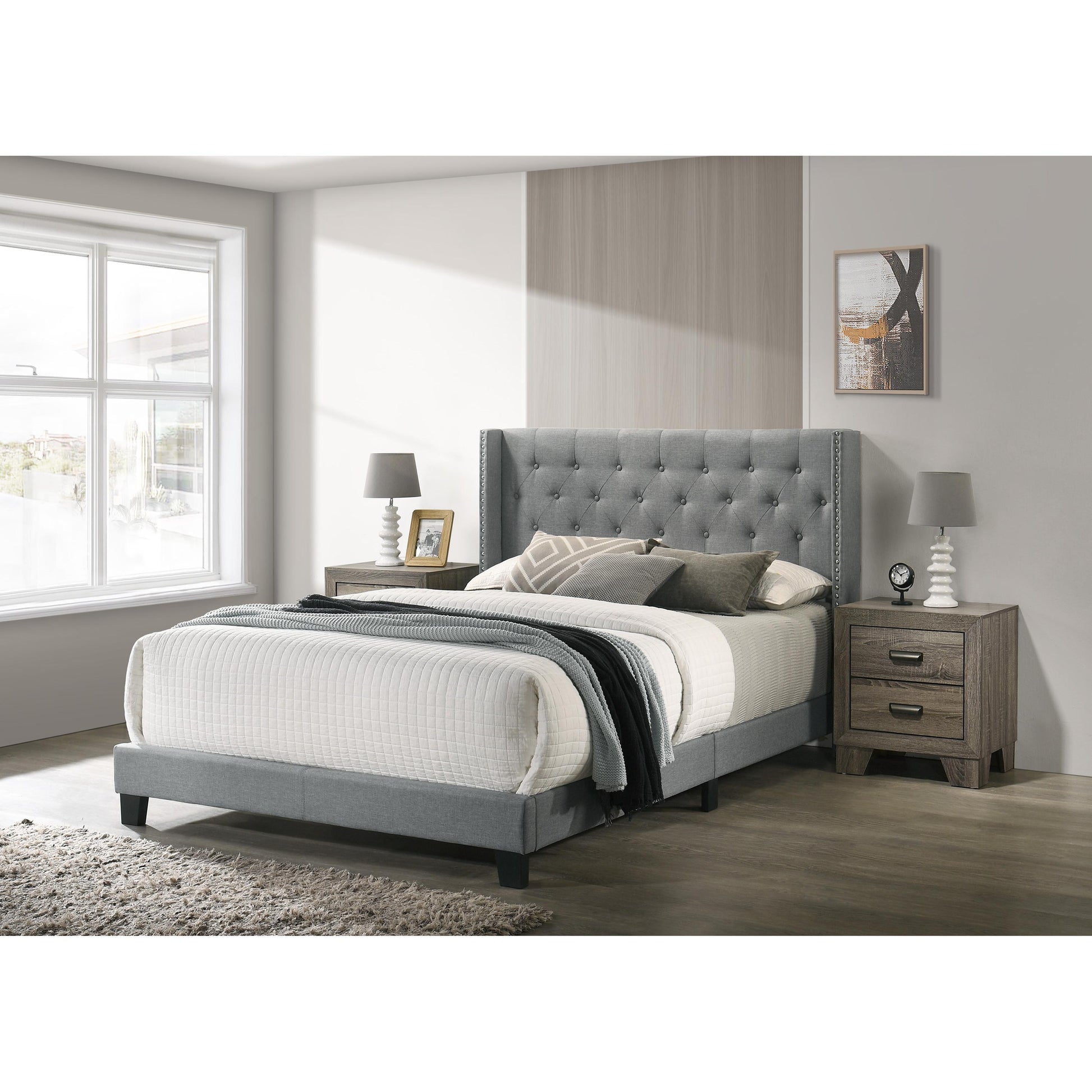 Crown Mark Makayla 5267GY-F Full Bed - Grey IMAGE 2