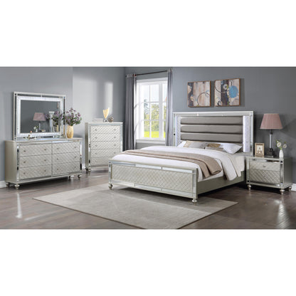 Crown Mark Cristian B1680-2N 2-Drawer Nightstand - Champagne IMAGE 2
