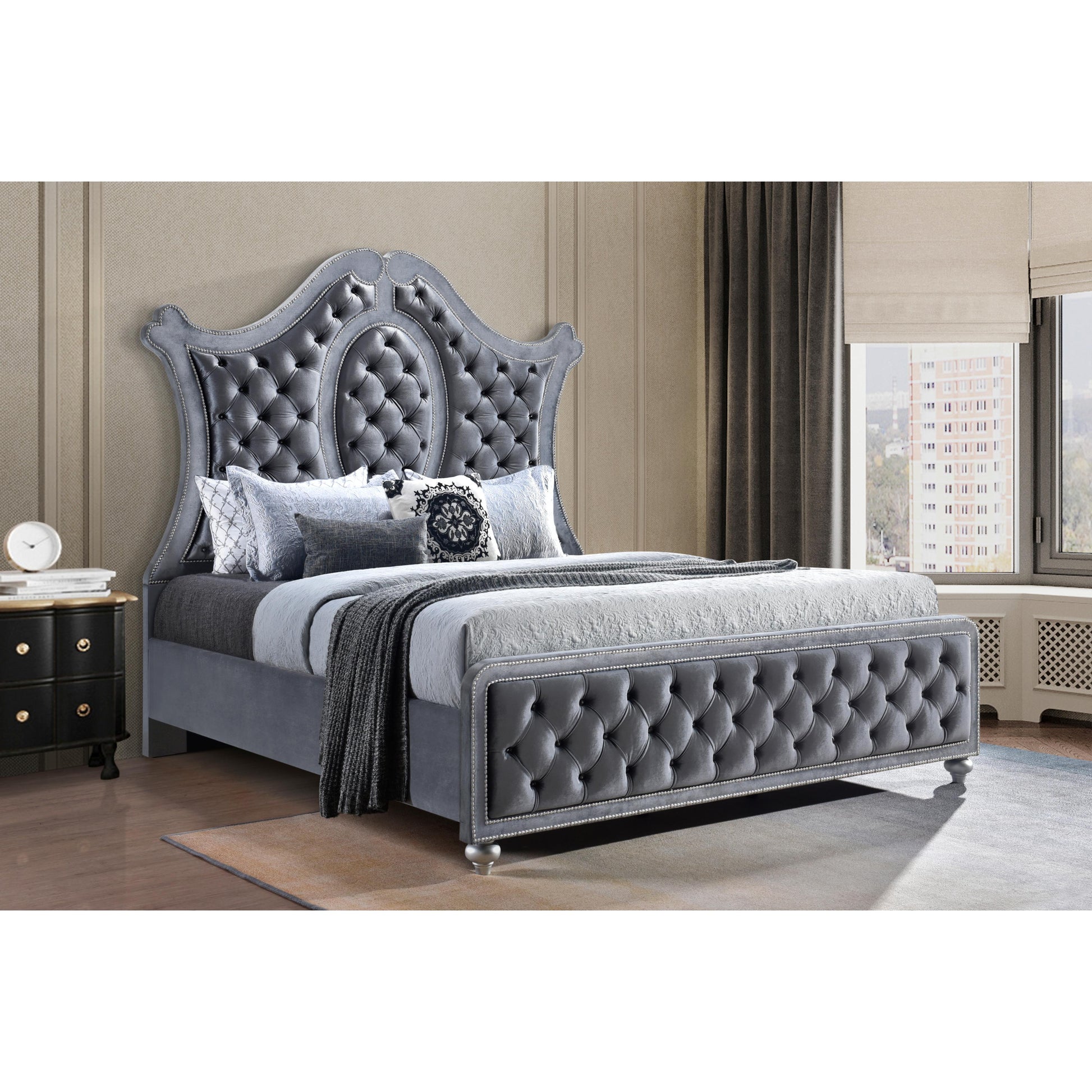 Crown Mark Cameo B2100-K King Bed IMAGE 2