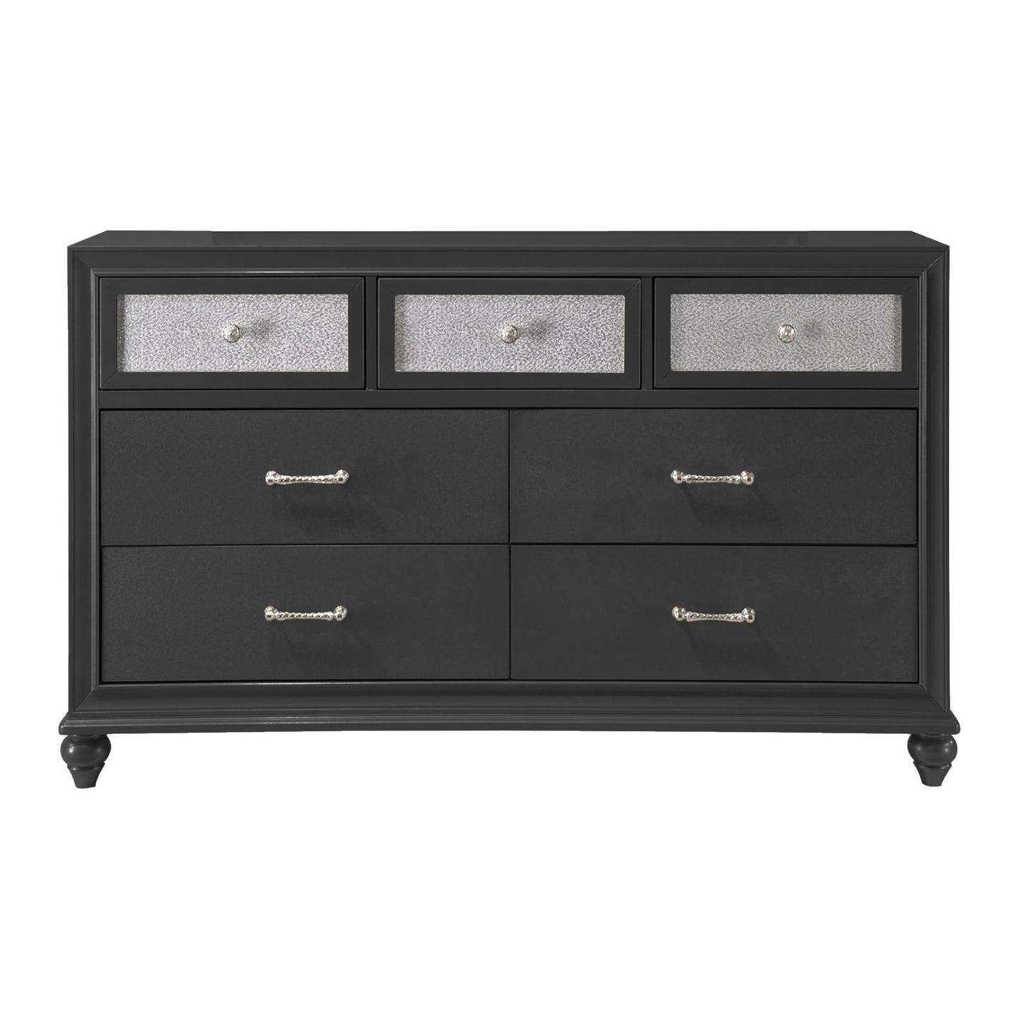Crown Mark Lila B4398-1 Dresser - Black IMAGE 1