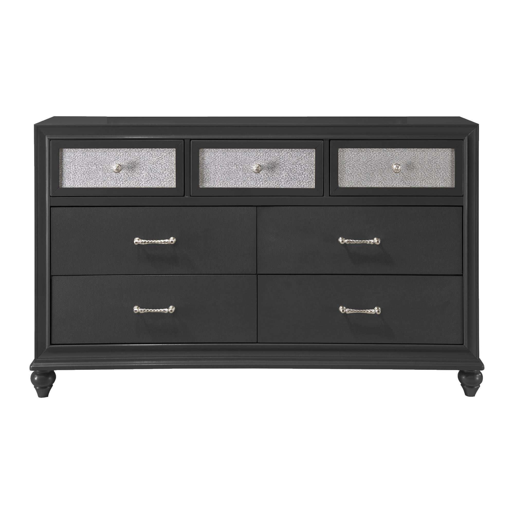 Crown Mark Lila B4398-1 Dresser - Black IMAGE 1