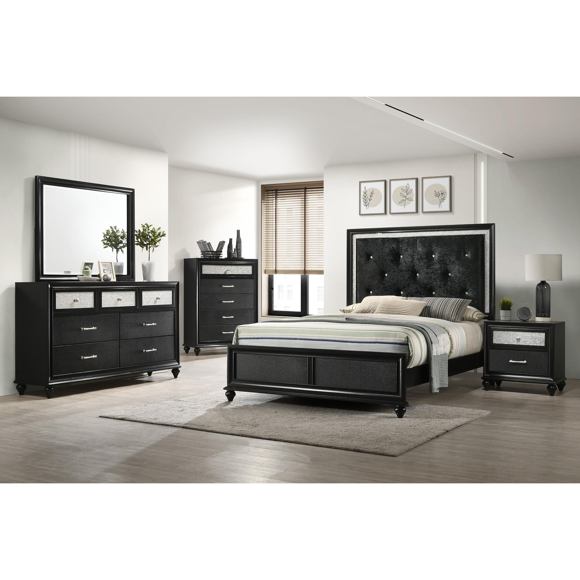 Crown Mark Lila B4398-K King Bed IMAGE 2