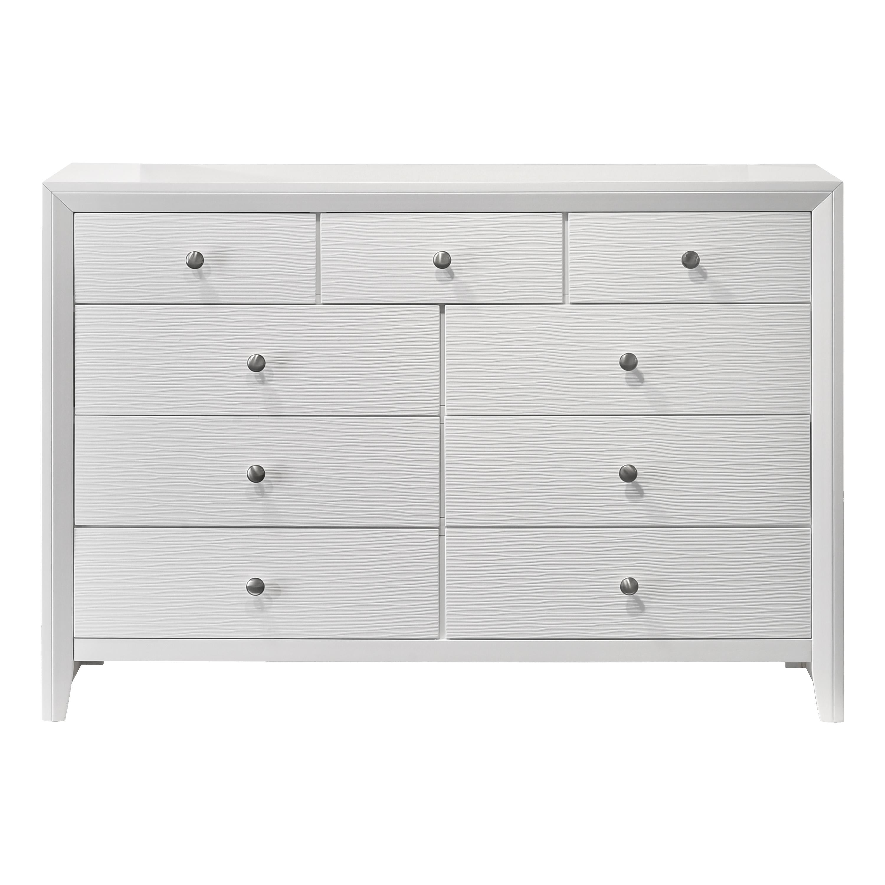 Crown Mark Evan B4710-1 Dresser - White IMAGE 1