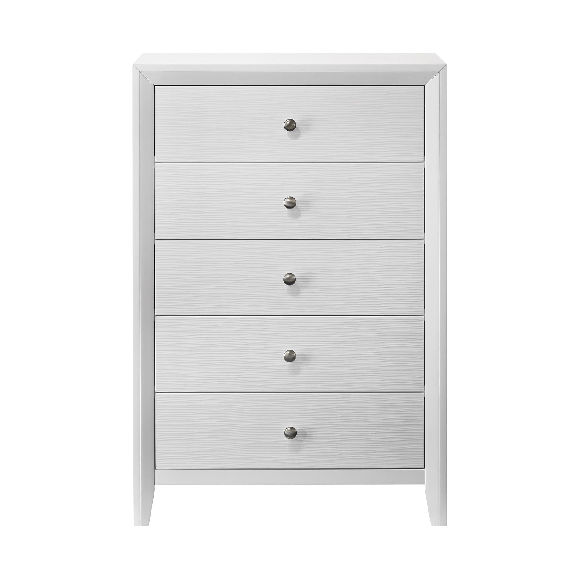 Crown Mark Evan B4710-4 Chest - White IMAGE 1