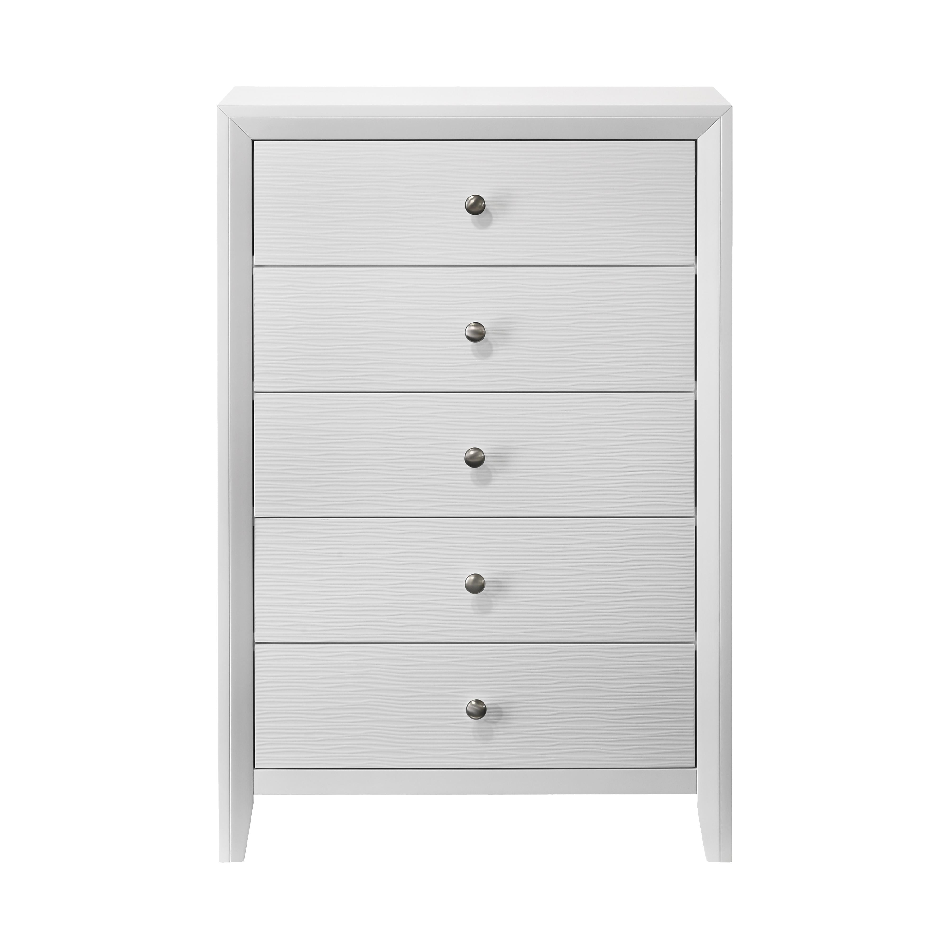 Crown Mark Evan B4710-4 Chest - White IMAGE 1