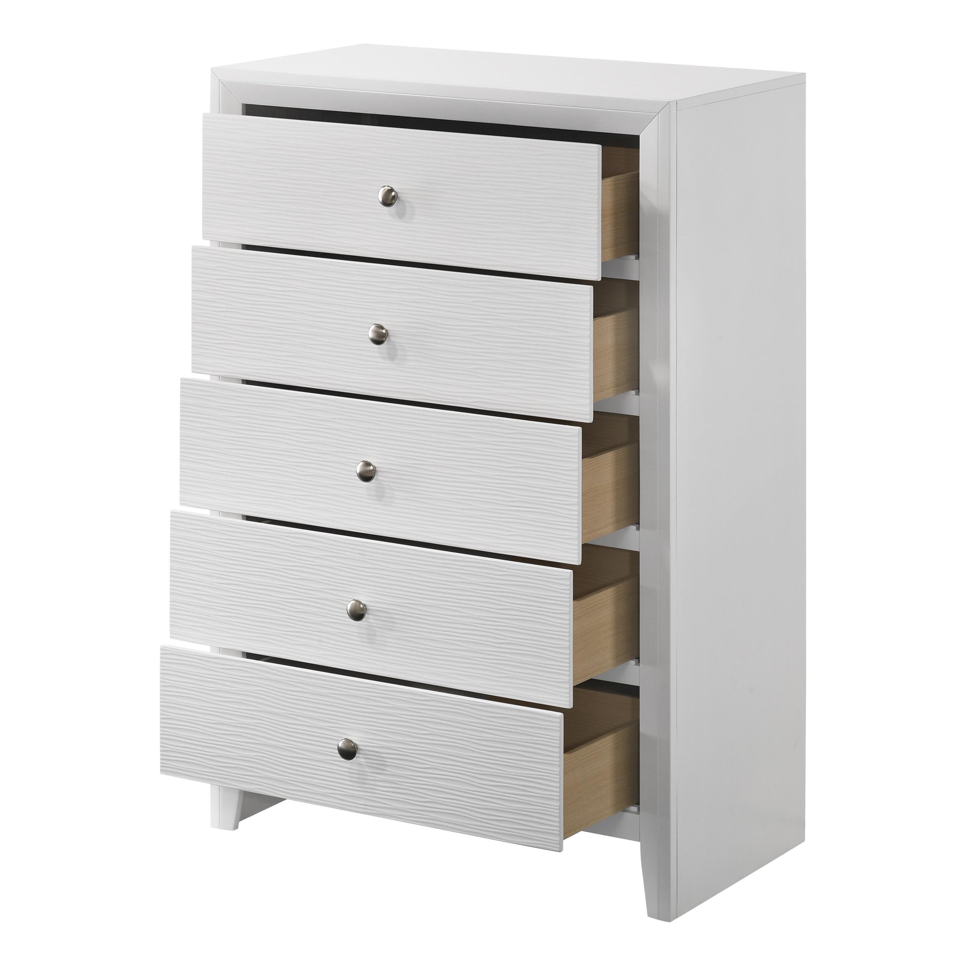Crown Mark Evan B4710-4 Chest - White IMAGE 3