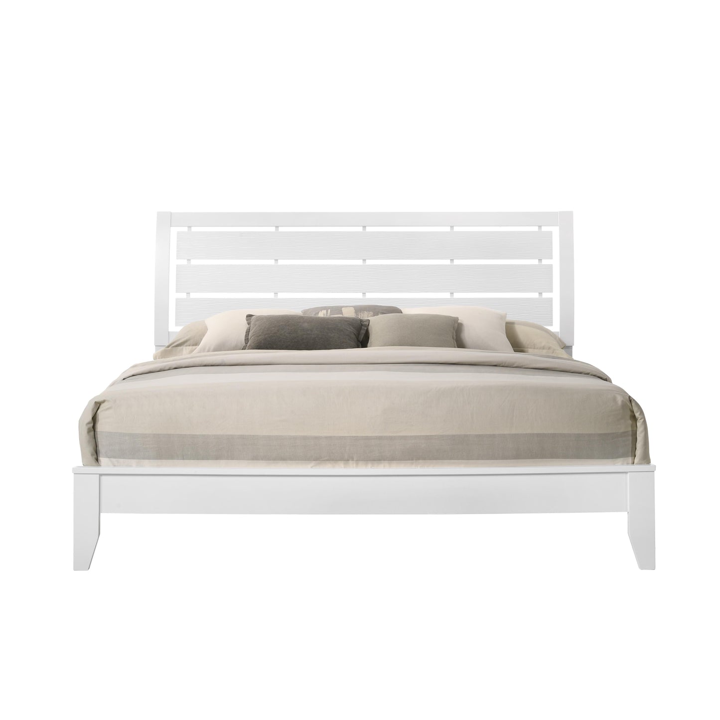 Crown Mark Evan B4710-K King Bed - White IMAGE 3