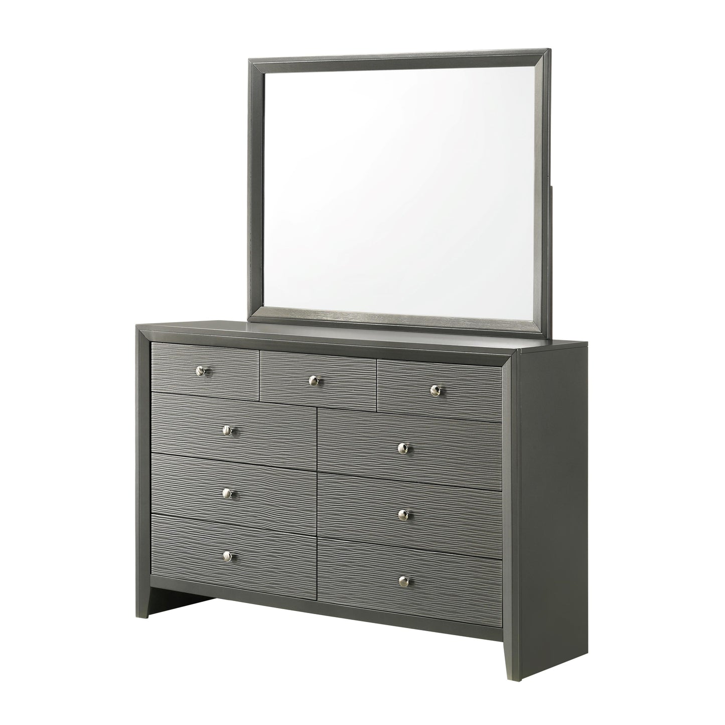 Crown Mark Denker B4715-1 Dresser - Gunmetal IMAGE 3