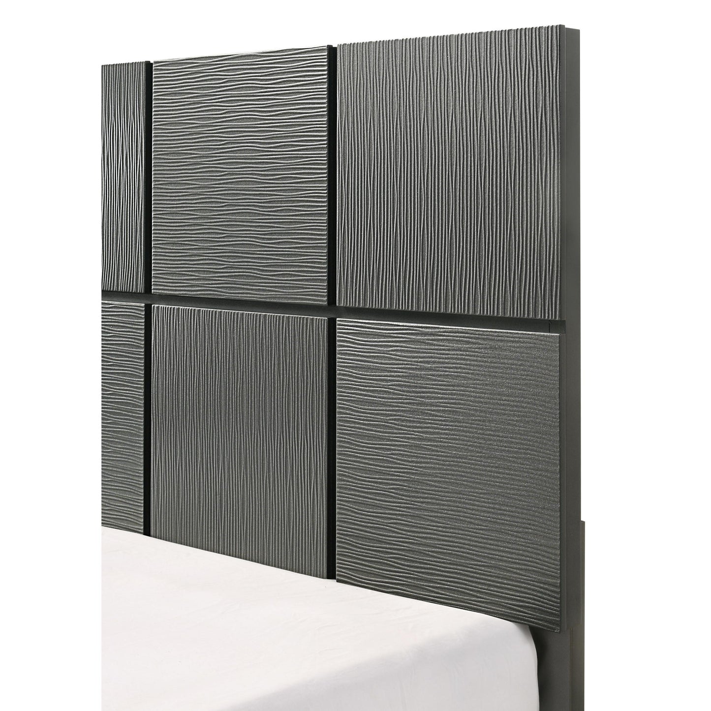 Crown Mark Denker B4715-Q Queen Bed - Gunmetal IMAGE 4