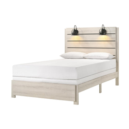 Crown Mark Carter B6810 Queen Platform Bed - White IMAGE 1