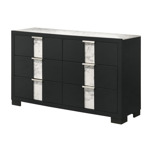 Crown Mark Rangley B6835-1 Dresser - Black IMAGE 1