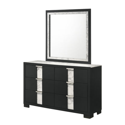 Crown Mark Rangley B6835-1 Dresser - Black IMAGE 4