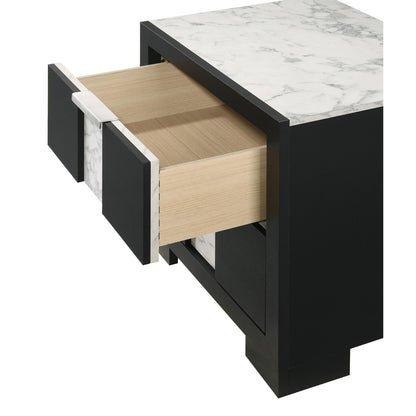 Crown Mark Rangley B6835-2 Nightstand - Black IMAGE 4