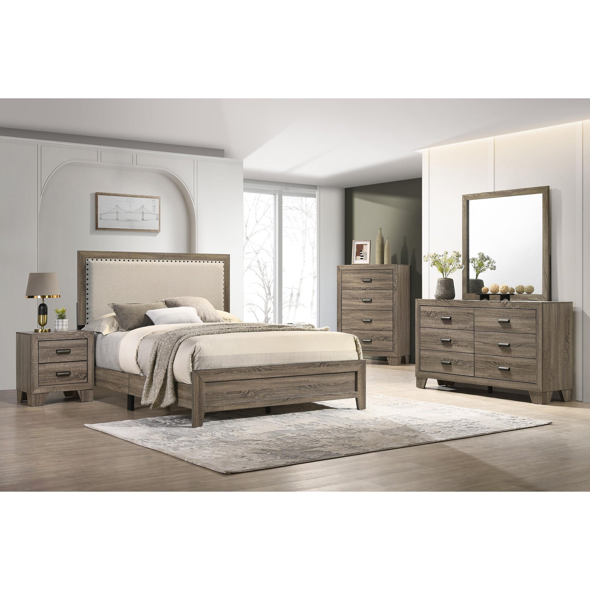 Crown Mark Millie B9205-K-BED King Upholstered Bed IMAGE 2