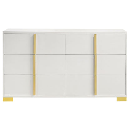 Coaster Furniture Marceline 222933 6-Drawer Dresser - White IMAGE 4