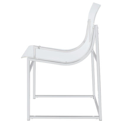 Coaster Furniture Adino 121182 Acrylic Dining Side Chair - Chrome IMAGE 6